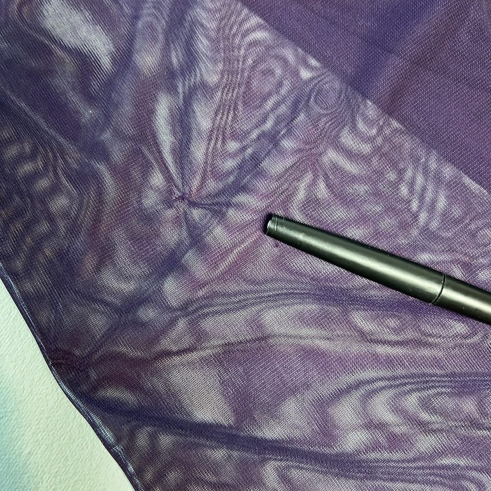 Adrianna Papell Purple Lace Evening Gown - Picture 14 of 15